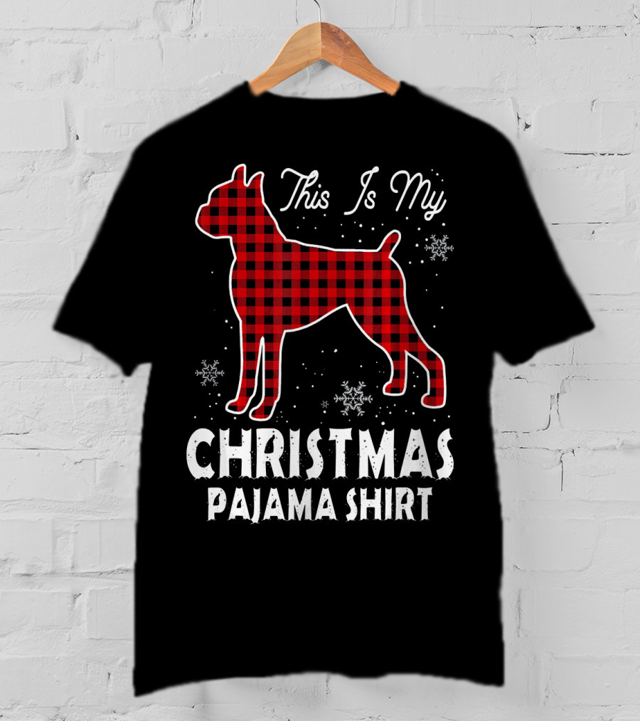 This Is My Christmas Boxer Dog Pajama T-Shirt