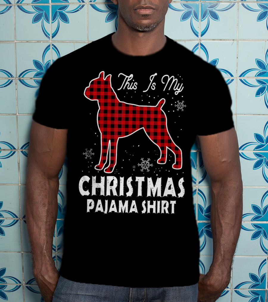 This Is My Christmas Boxer Dog Pajama T-Shirt
