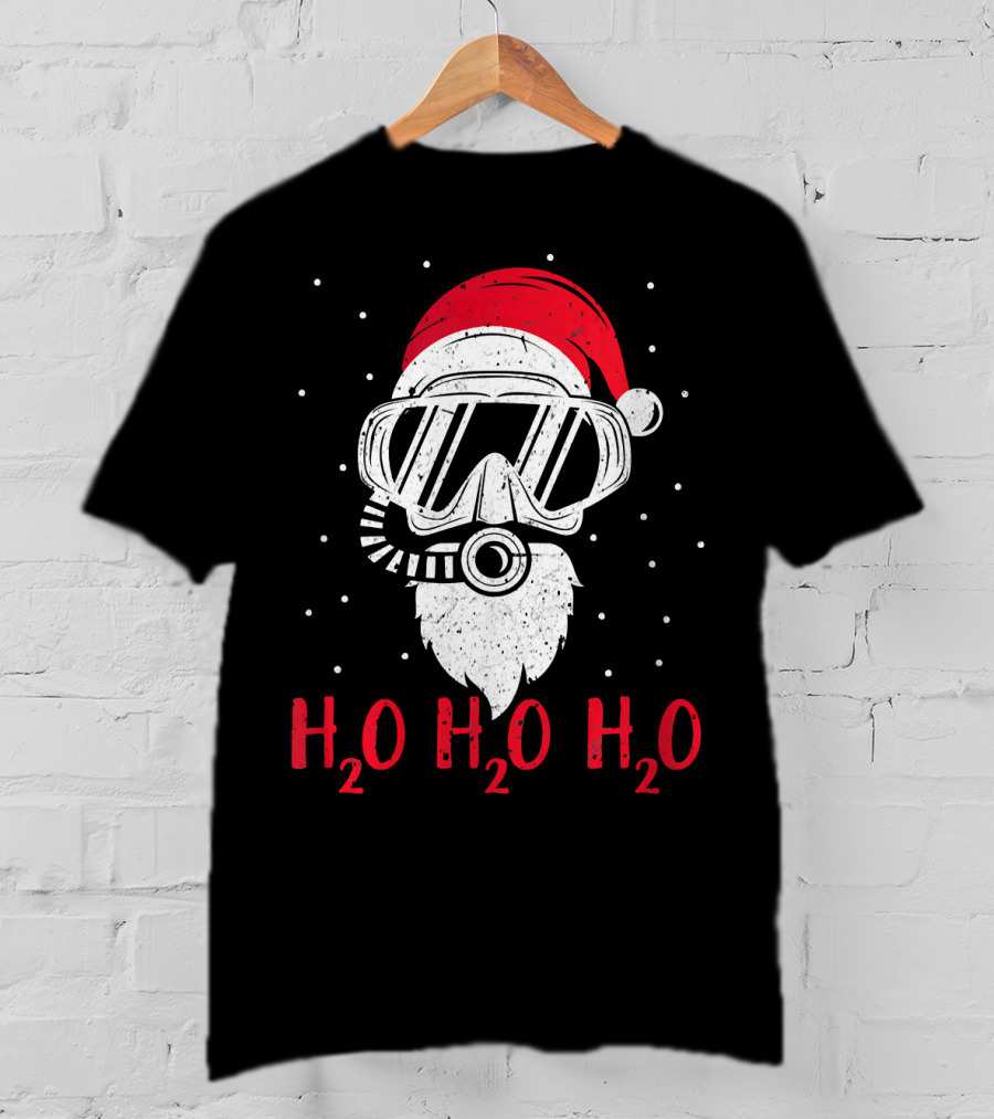 Santa Scuba Diving H2O H2O H2O T-Shirt