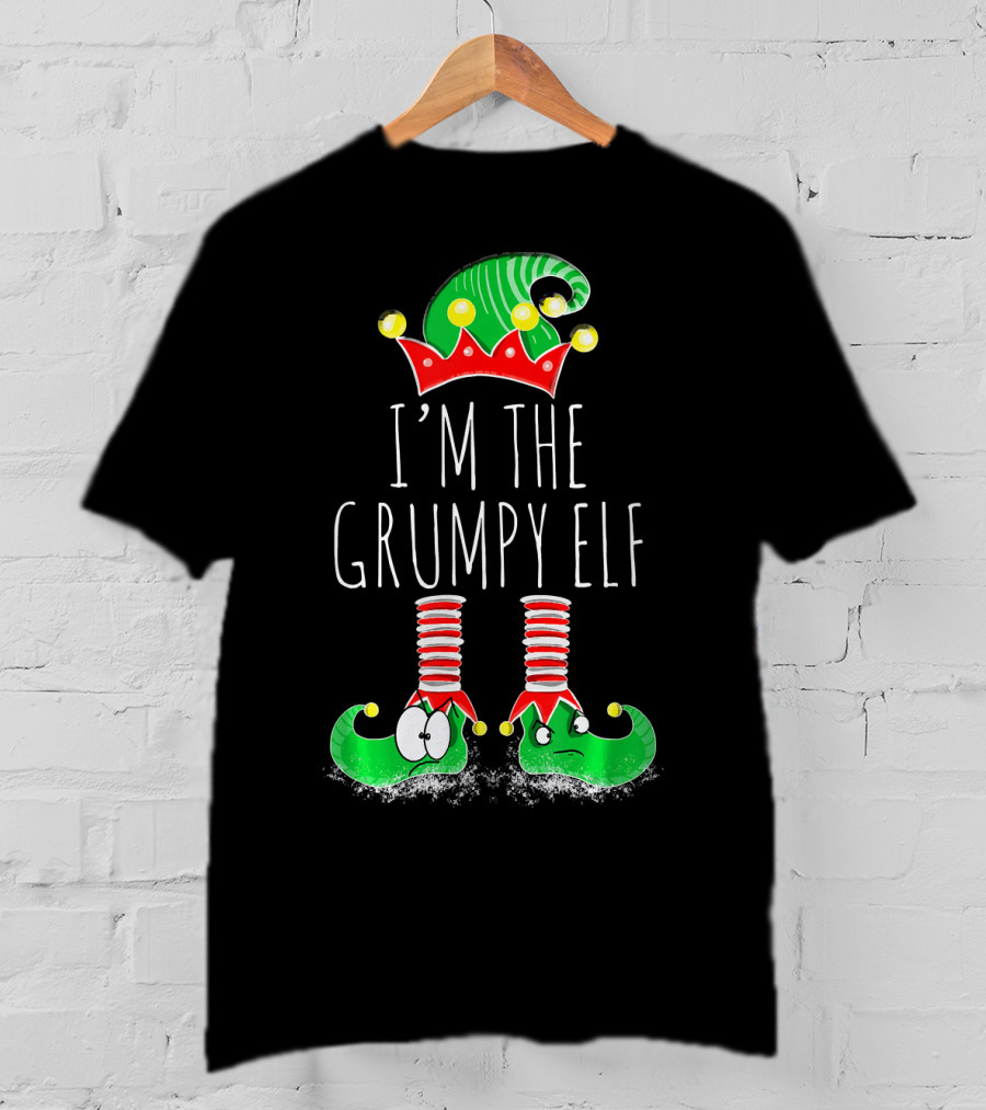 I'm The Grumpy Elf Christmas Elf Matching Family Me T-Shirt