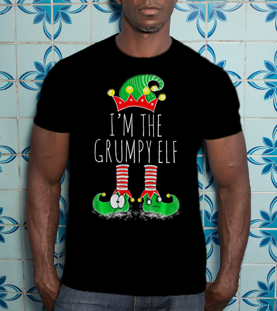 I'm The Grumpy Elf Christmas Elf Matching Family Me T-Shirt