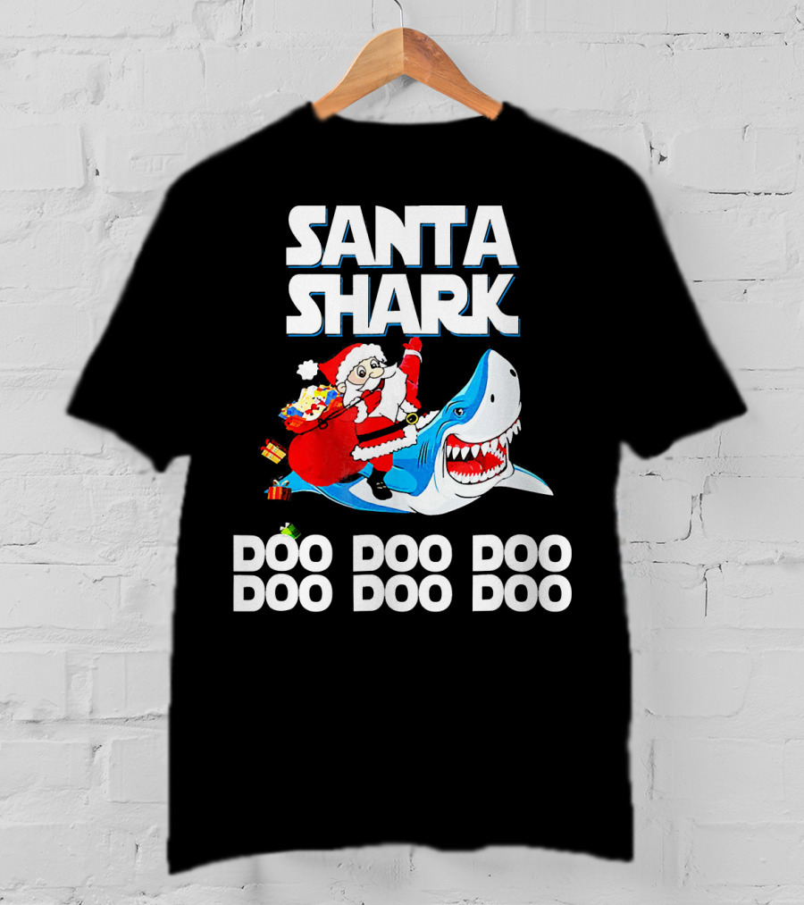 Santa Shark Doo Doo Doo Doo Doo Doo T-Shirt