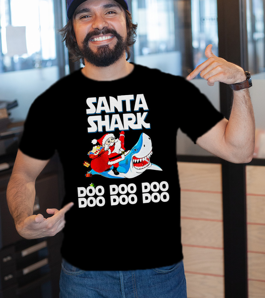 Santa Shark Doo Doo Doo Doo Doo Doo T-Shirt