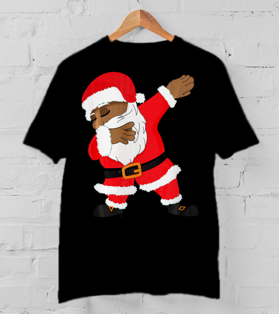 Dabbing Santa Funny Christmas Dab Festive Hip Hop Style Santa Claus T-Shirt
