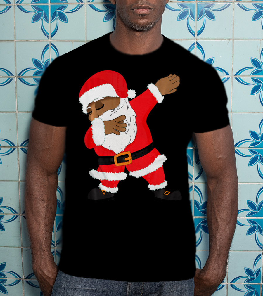 Dabbing Santa Funny Christmas Dab Festive Hip Hop Style Santa Claus T-Shirt