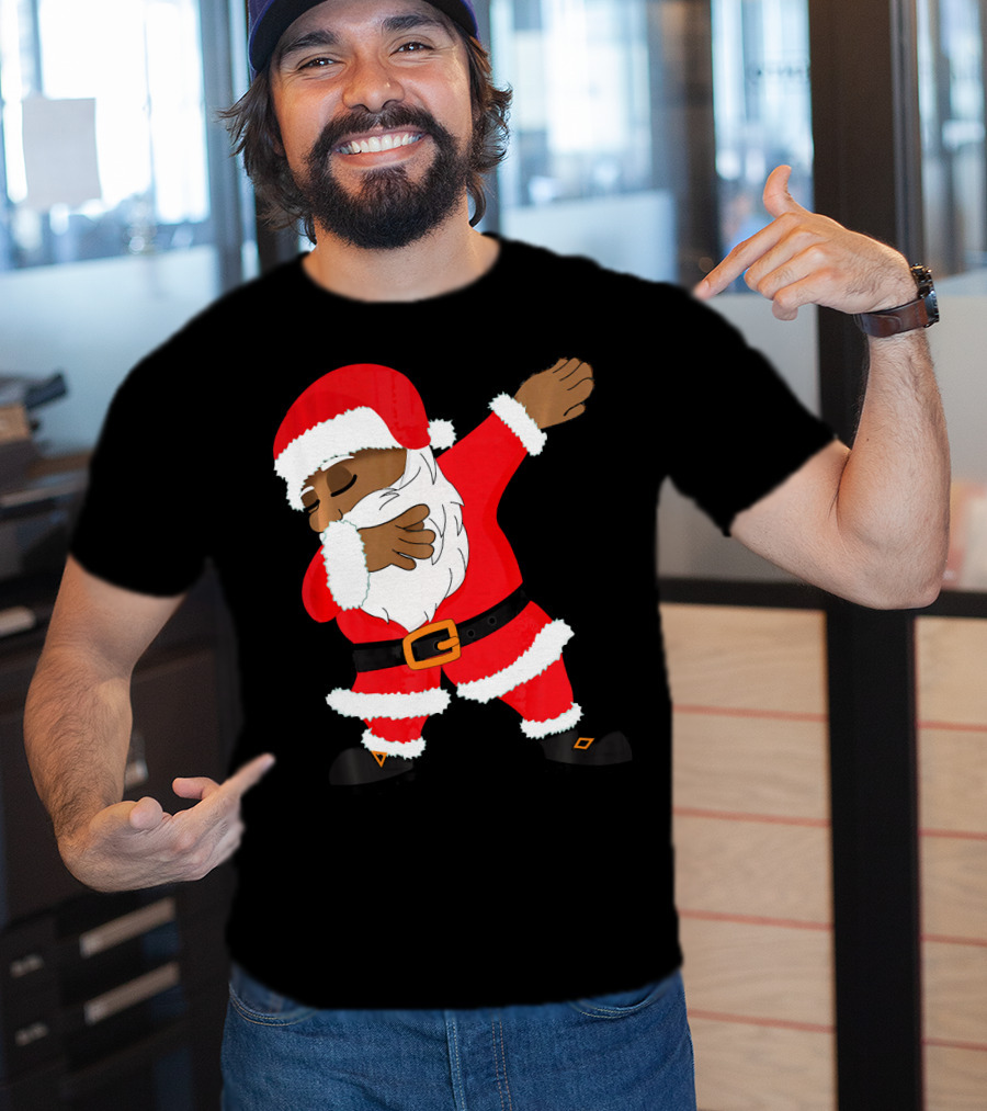 Dabbing Santa Funny Christmas Dab Festive Hip Hop Style Santa Claus T-Shirt