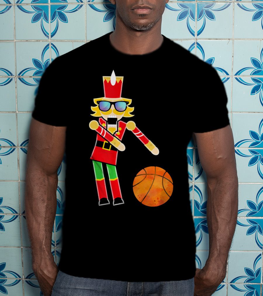 Christmas Nutcracker Basketball Floss Dance T-Shirt
