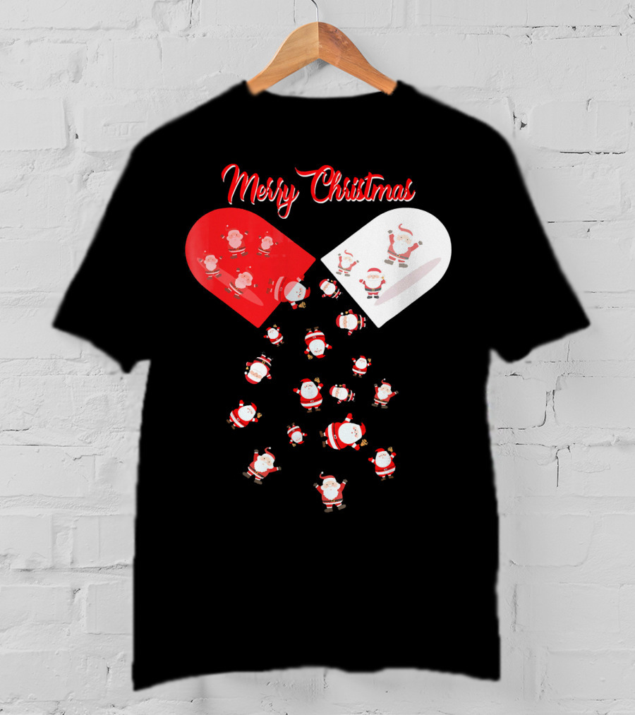 Merry Christmas Santa Capsule Fun T-Shirt