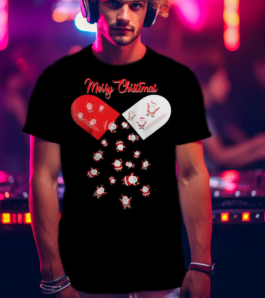 Merry Christmas Santa Capsule Fun T-Shirt