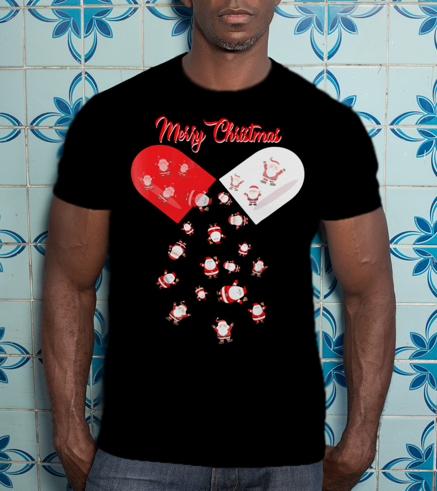Merry Christmas Santa Capsule Fun T-Shirt