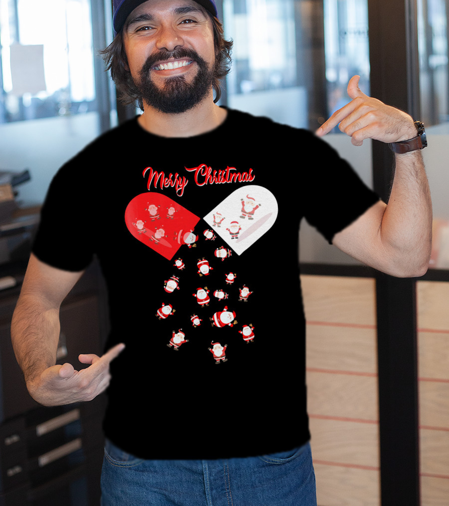 Merry Christmas Santa Capsule Fun T-Shirt