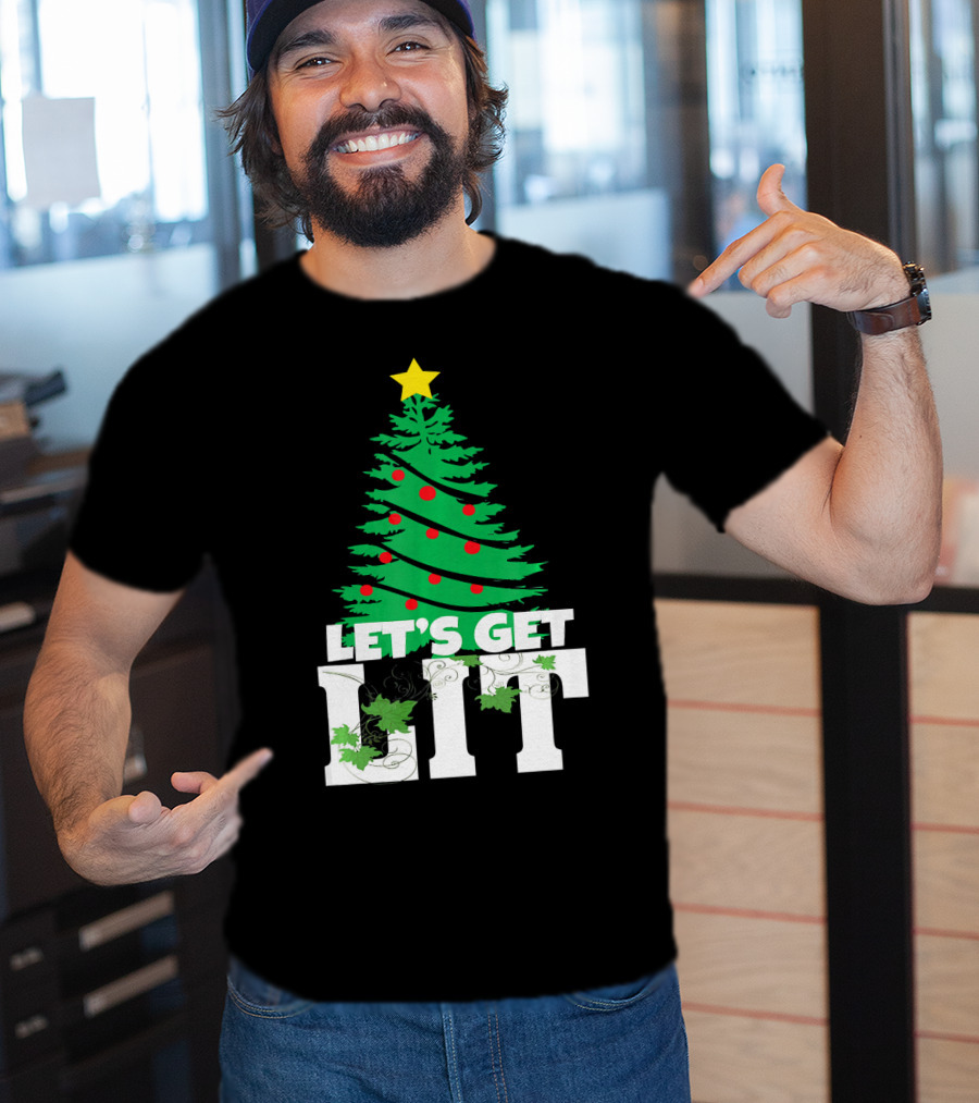 Let's Get Lit Christmas Tree T-Shirt