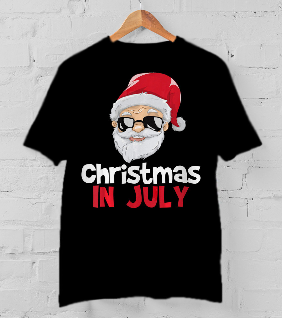 Christmas In July Santa Claus Iconic Holiday T-Shirt