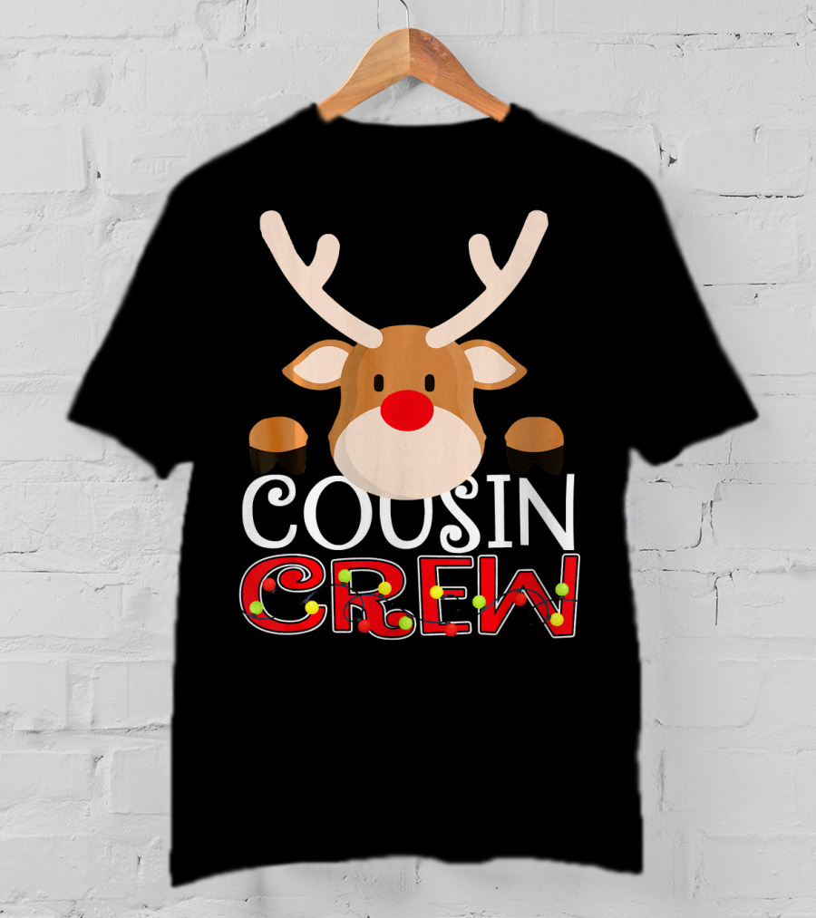 Cousin Crew Reindeer Kids Matching Family T-Shirt