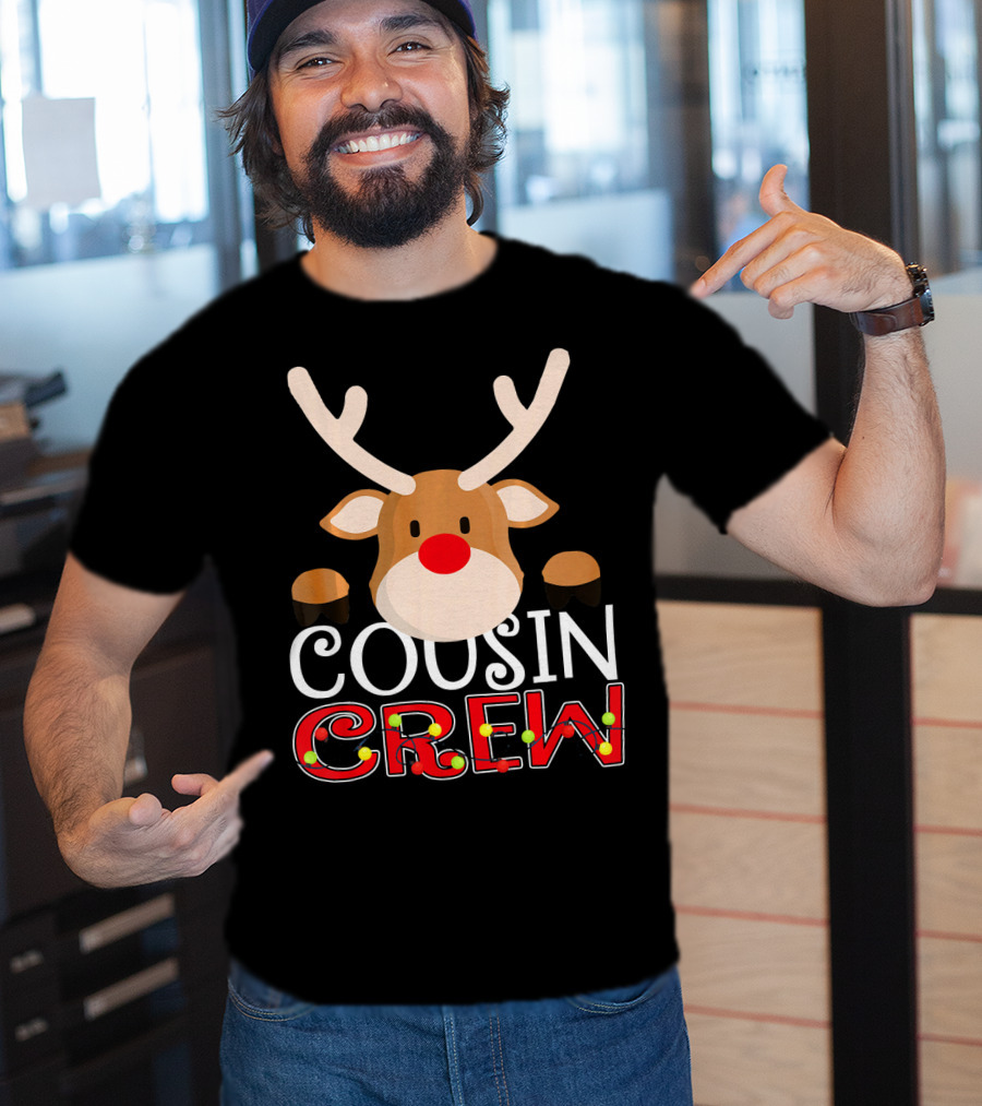 Cousin Crew Reindeer Kids Matching Family T-Shirt