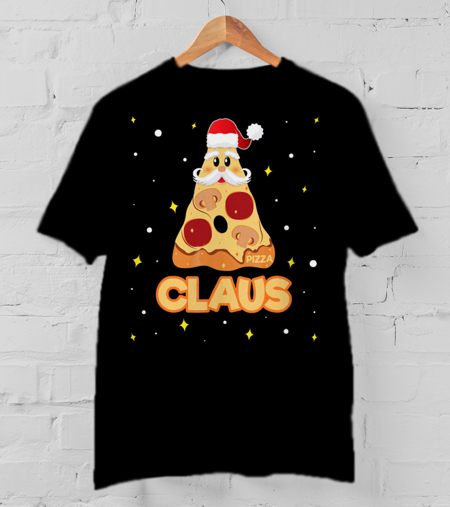 Pizza Claus Funny Santa Merry Crustmas T-Shirt