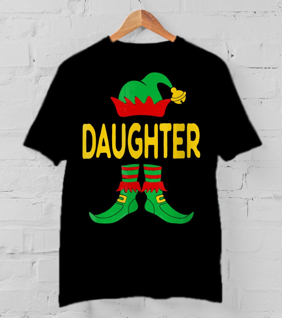 Daughter Elf Christmas Family Matching Outfits T-Shirt