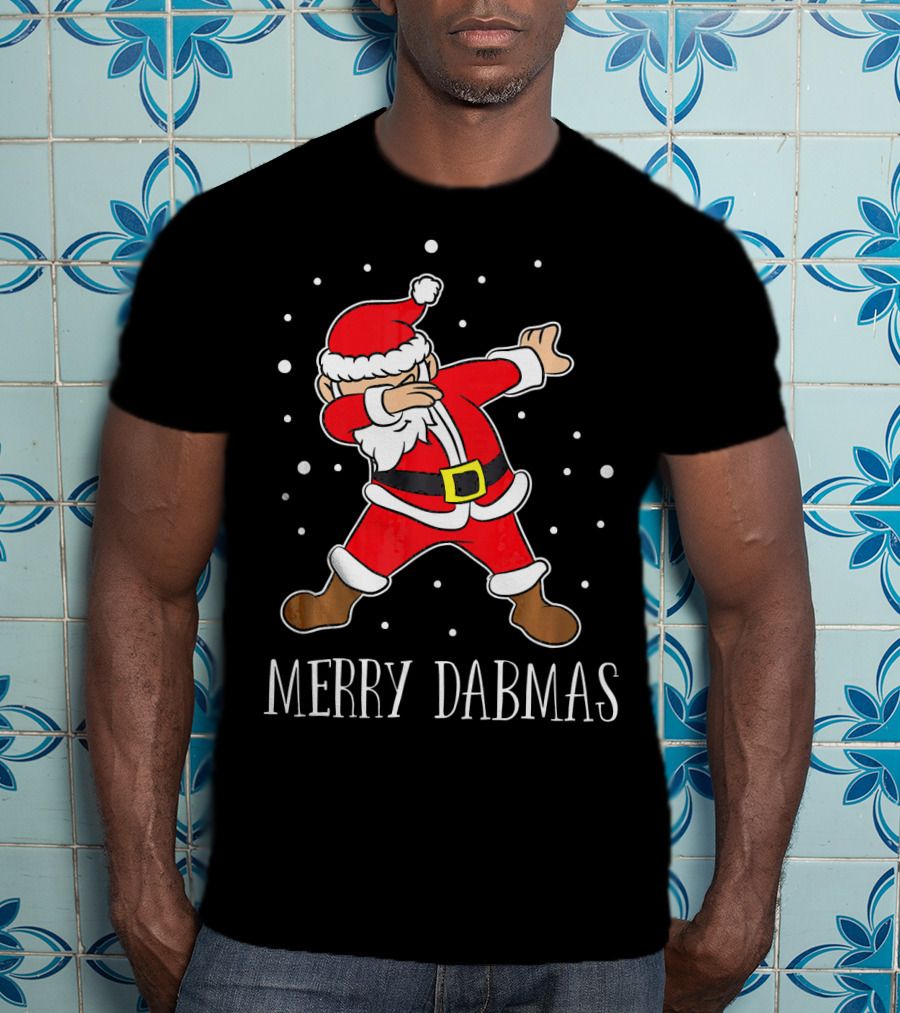 Merry Dabmas Funny Dabbing Christmas Santa T-Shirt