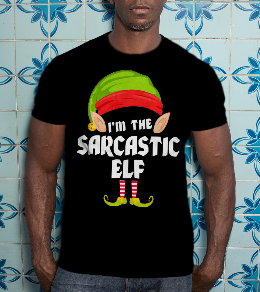 I'm The Sarcastic Elf Funny Matching Family Group T-Shirt
