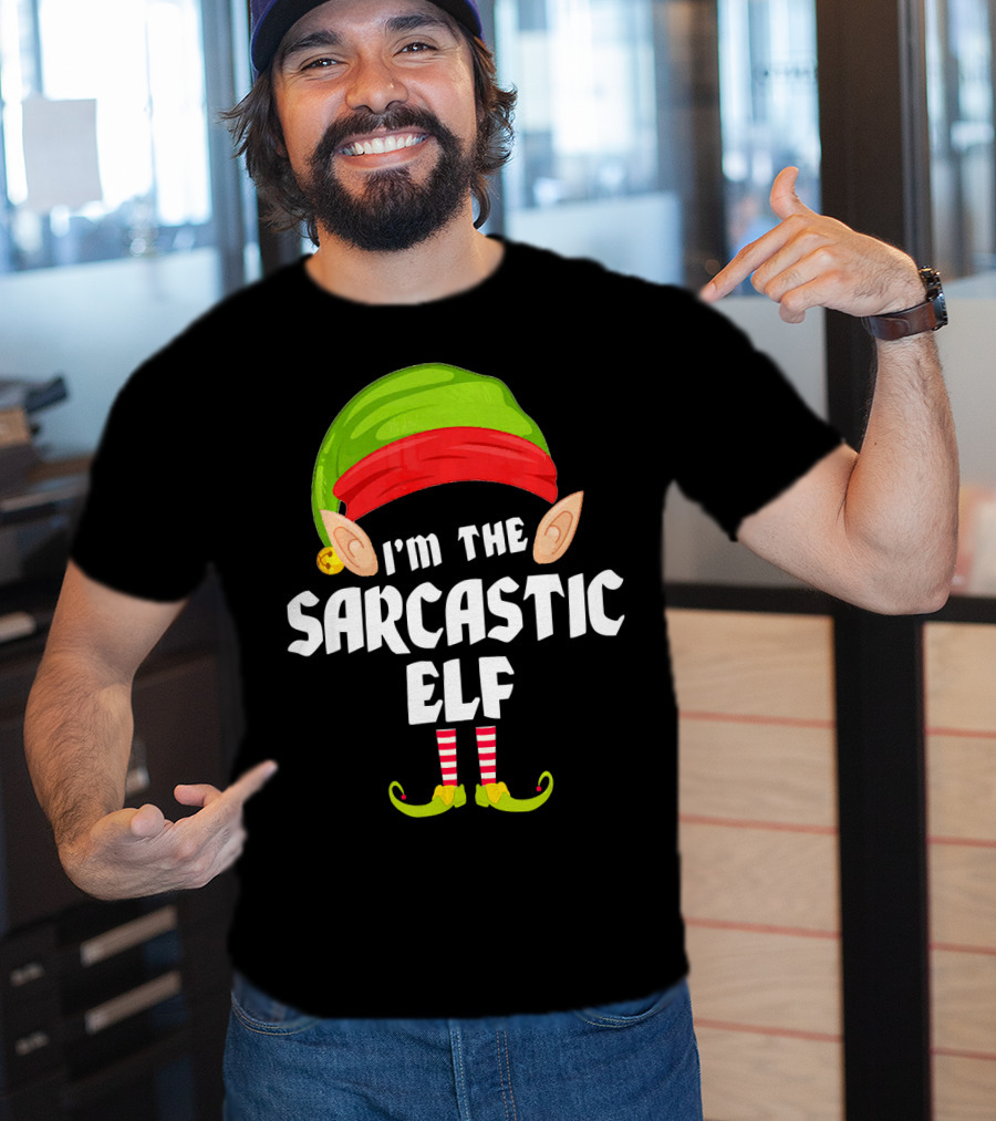 I'm The Sarcastic Elf Funny Matching Family Group T-Shirt
