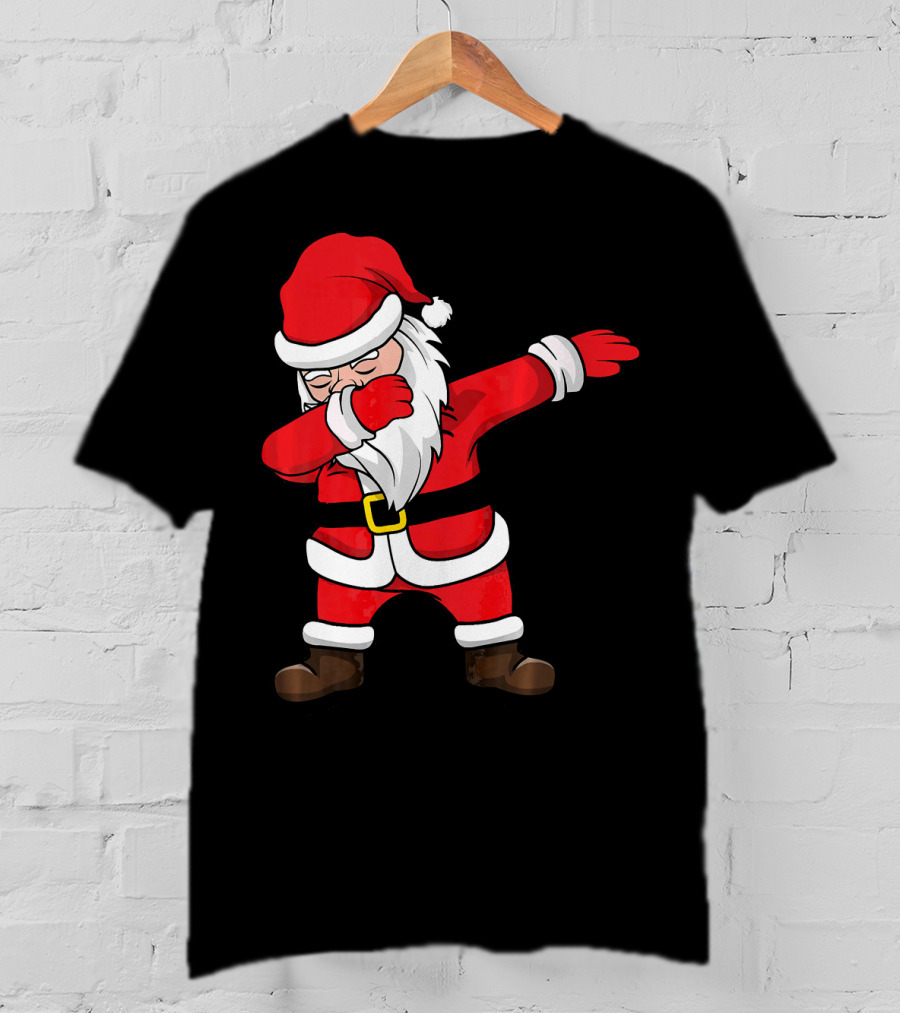 Dabbing Santa Kids Funny Claus Dab Christmas Dance T-Shirt