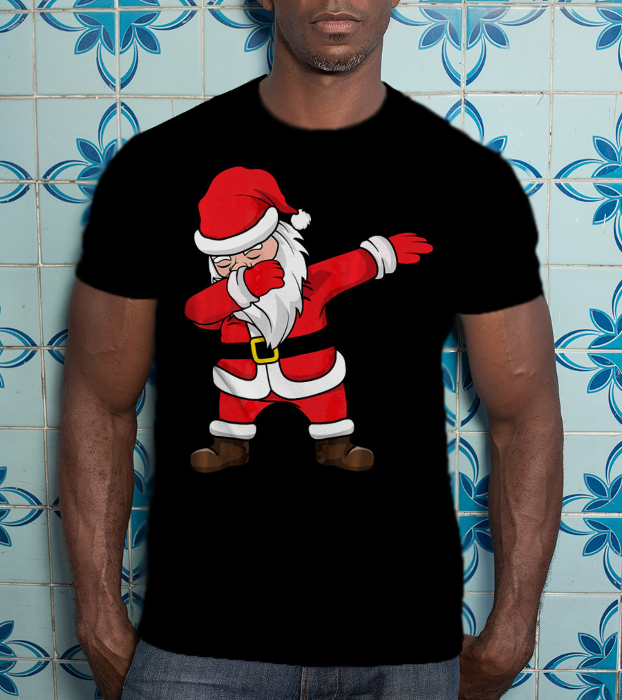 Dabbing Santa Kids Funny Claus Dab Christmas Dance T-Shirt