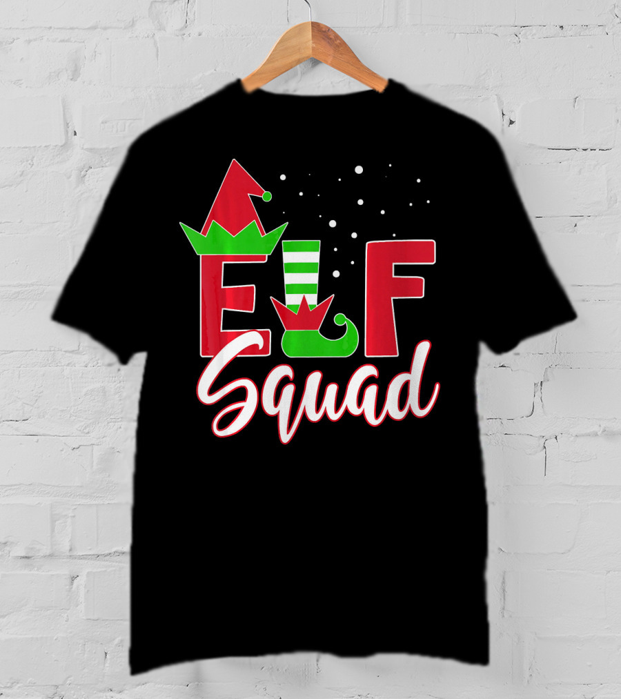 Elf Squad Christmas Teachers Holiday Team T-Shirt