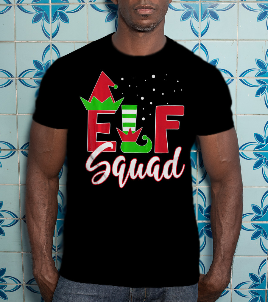 Elf Squad Christmas Teachers Holiday Team T-Shirt