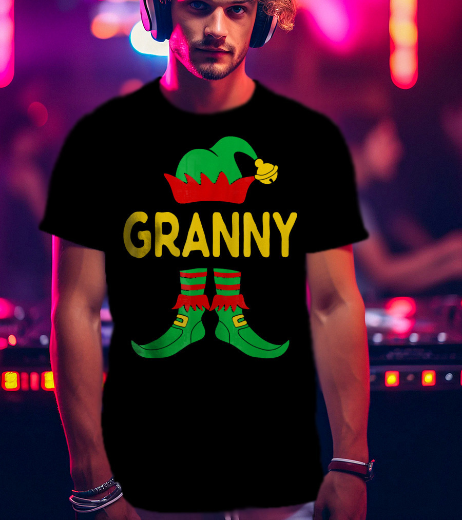 Granny Elf Christmas Family Matching T-Shirt