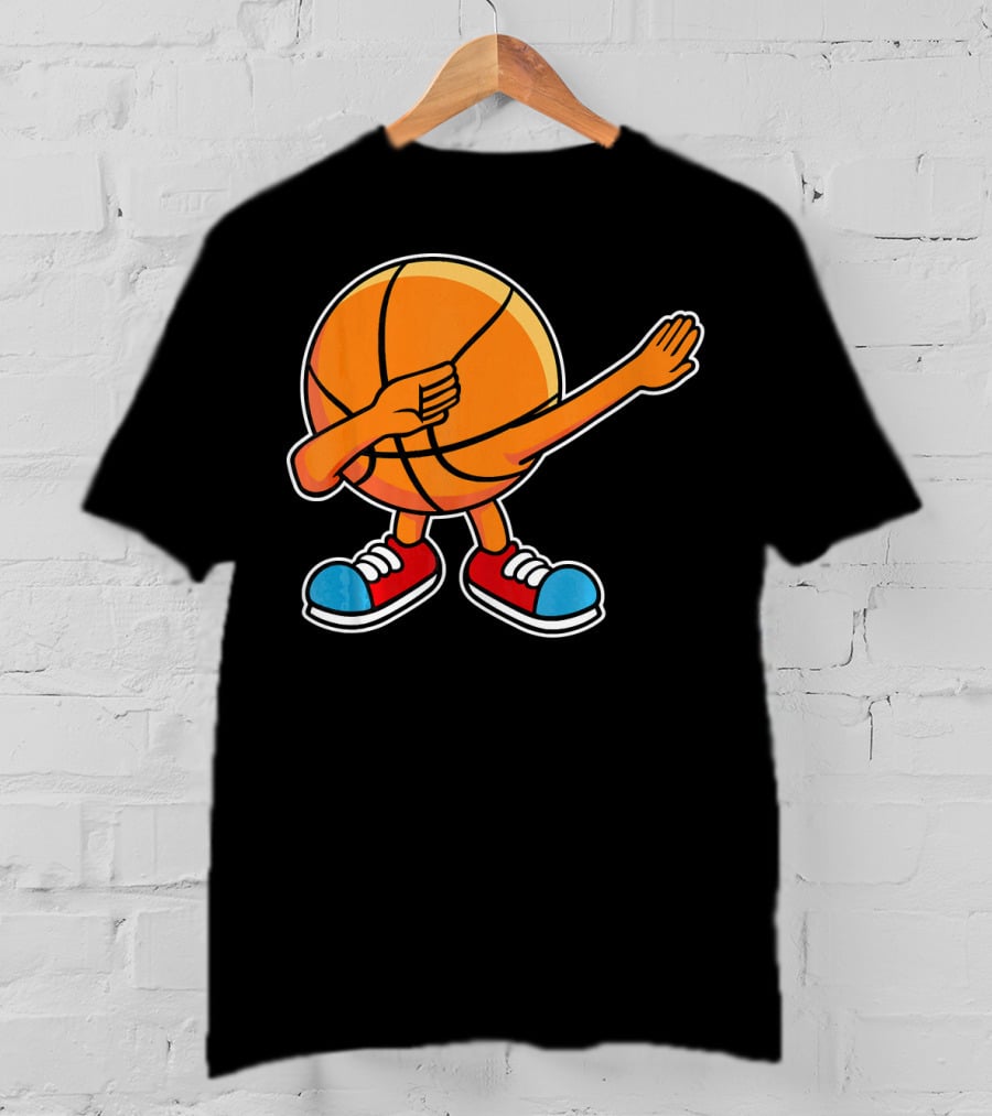 Dabbing Basketball Character With Sneakers T-Shirt