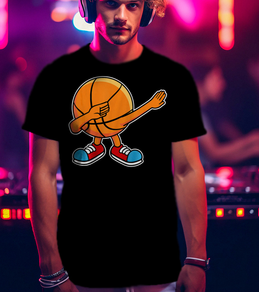 Dabbing Basketball Character With Sneakers T-Shirt