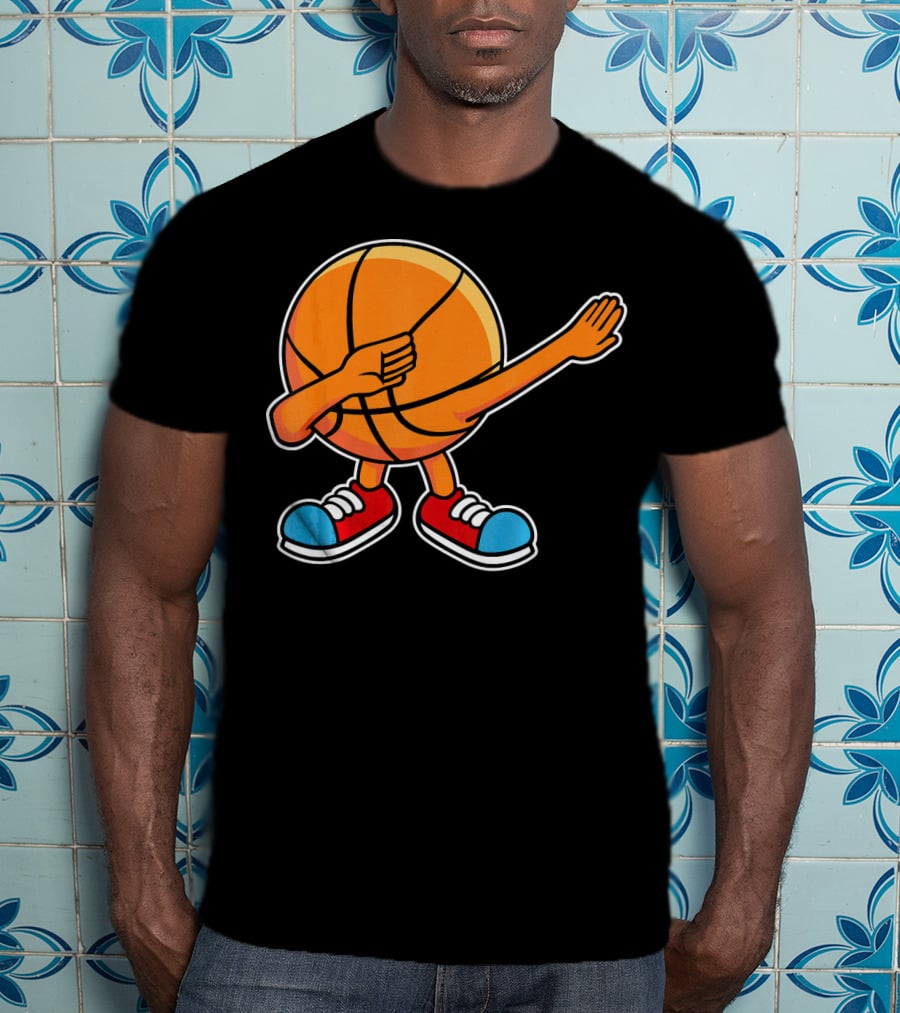 Dabbing Basketball Character With Sneakers T-Shirt
