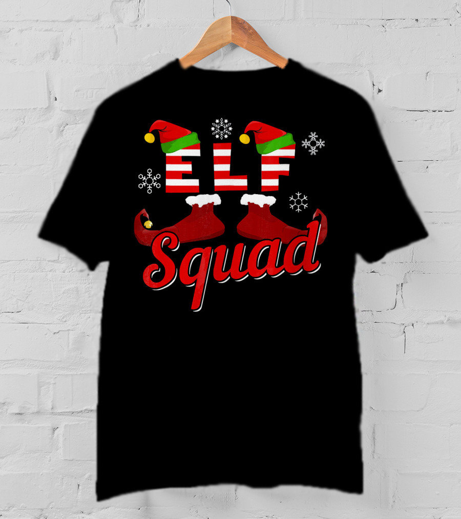 ELF Squad Christmas Family Matching Holiday T-Shirt