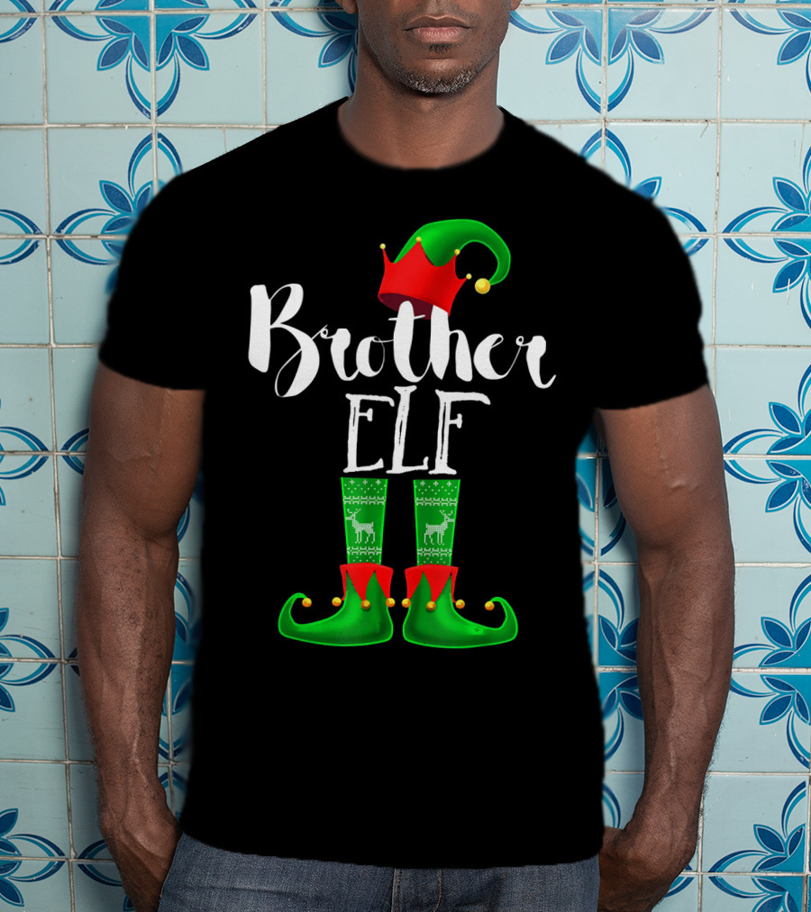 Brother Elf Matching Family Christmas T-Shirt