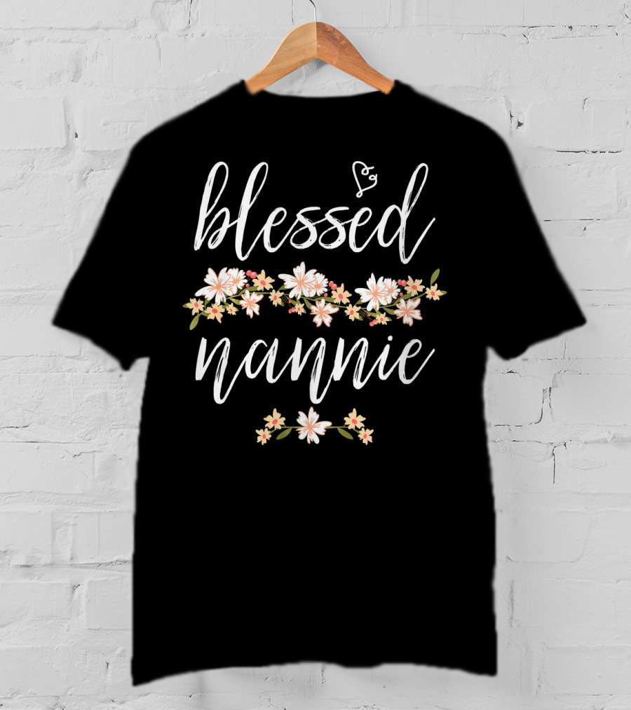 Blessed Nannie Floral T-Shirt