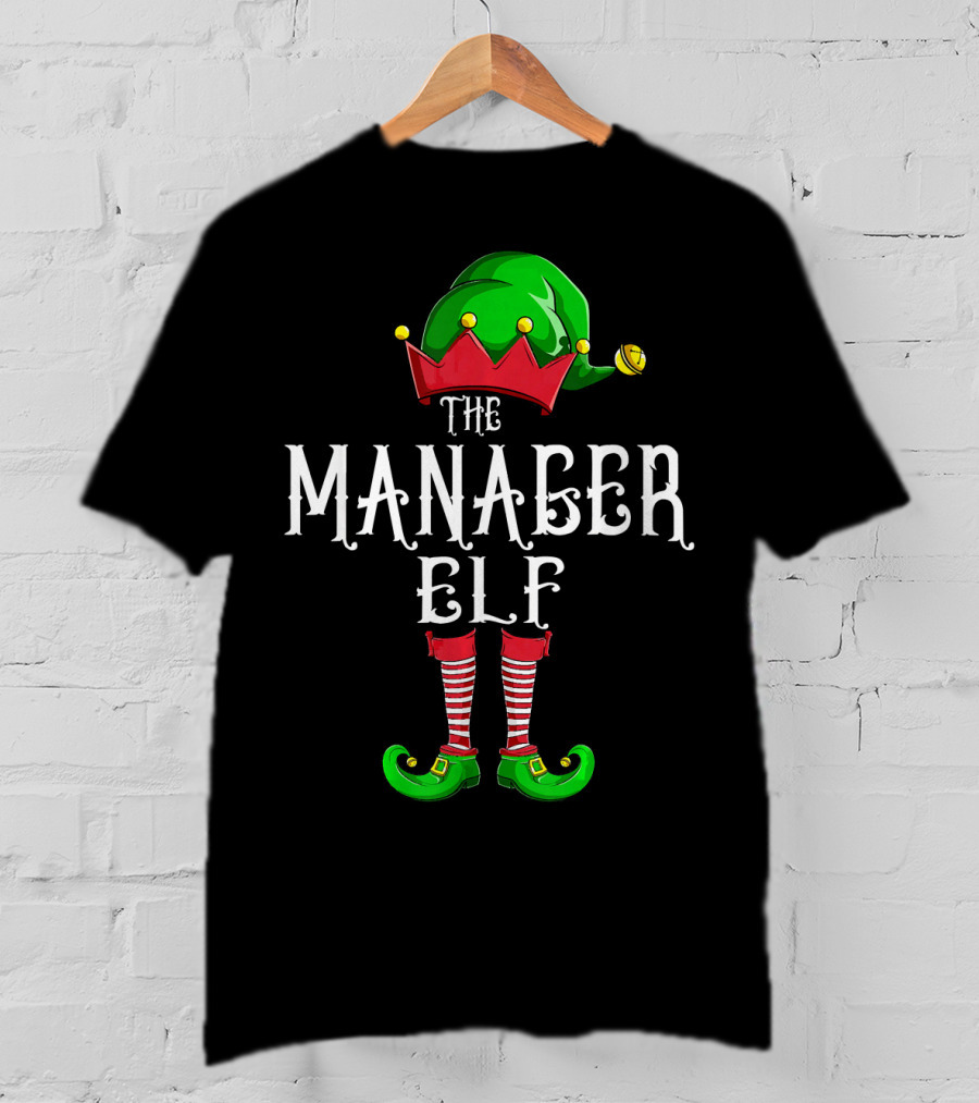 The Manager Elf Christmas Costume T-Shirt