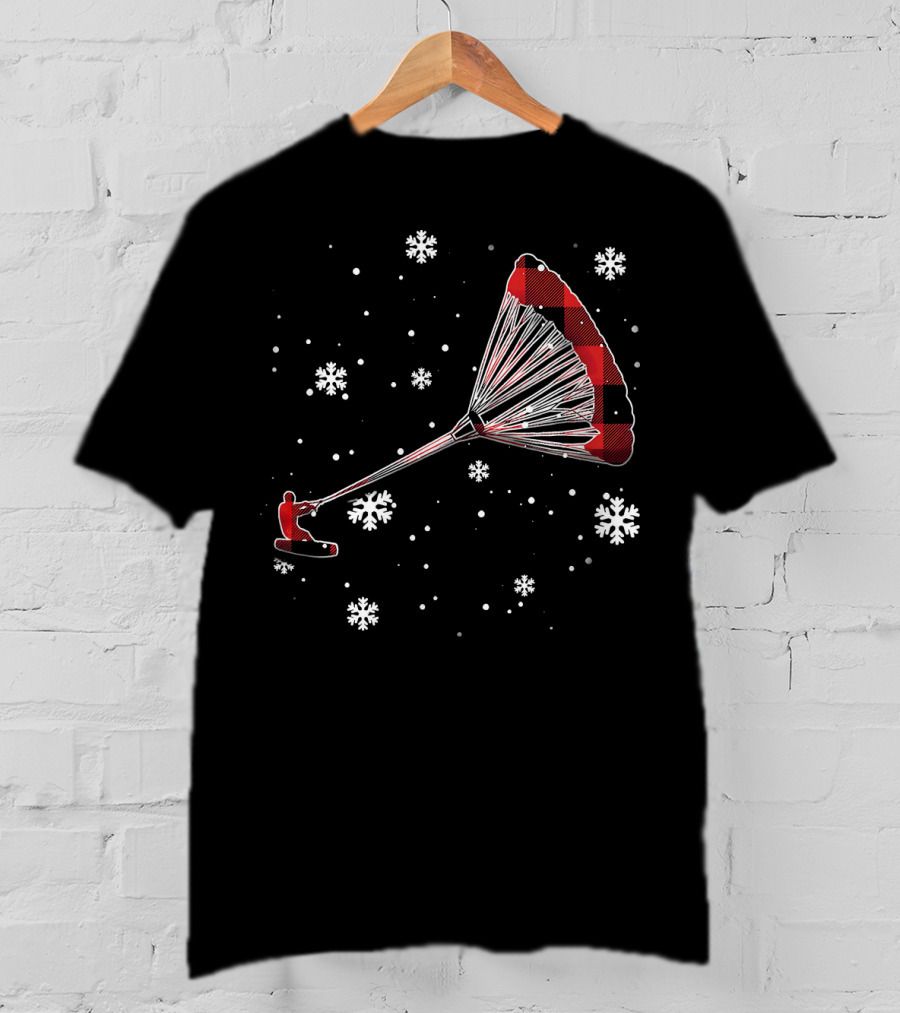 Snowflake Kiteboarding Plaid Adventures T-Shirt