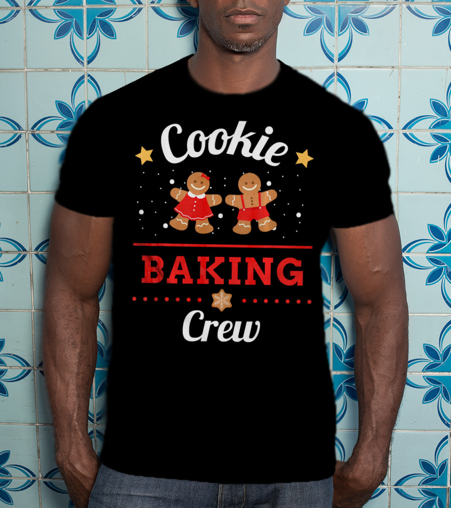 Cookie Baking Crew Gingerbread Christmas Stars T-Shirt