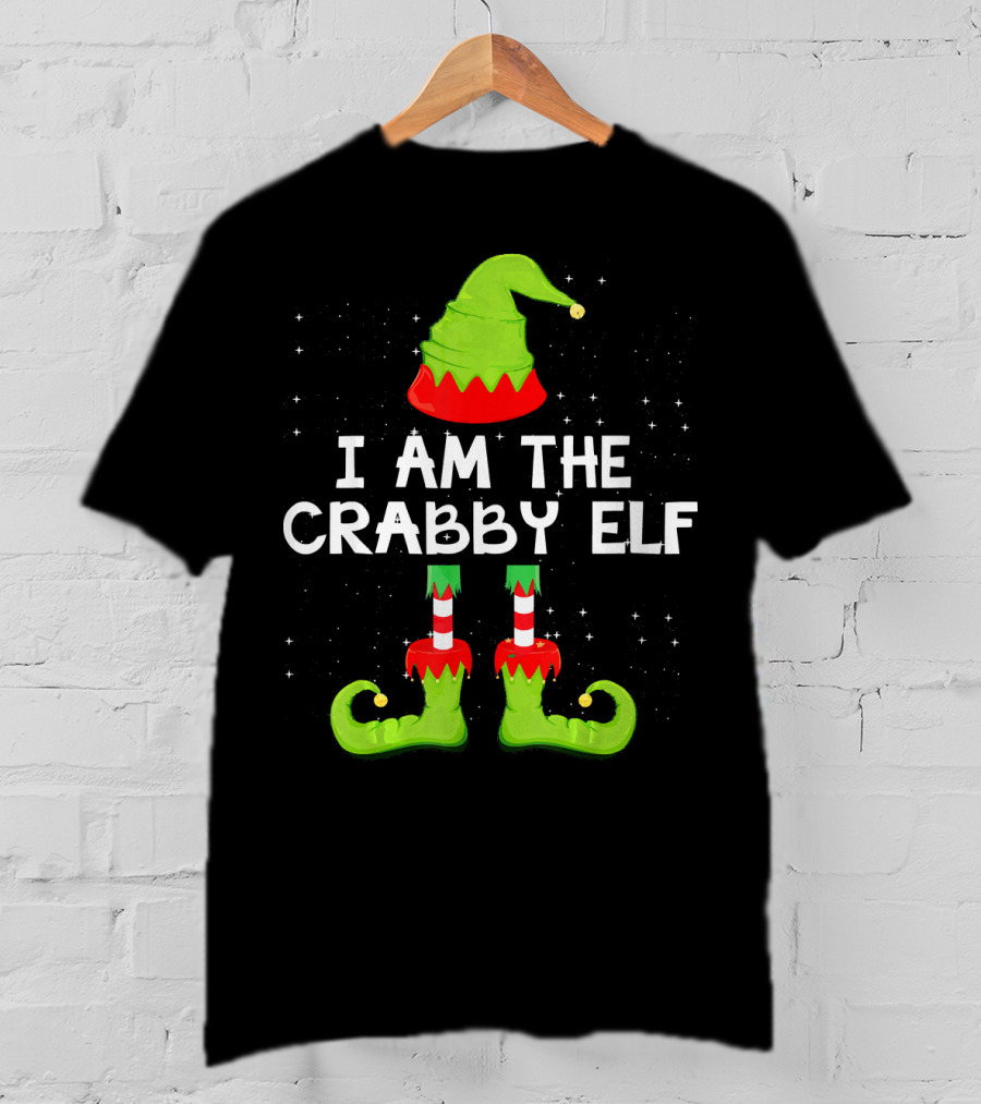 I Am The Crabby Elf Matching Family Christmas Group T-Shirt