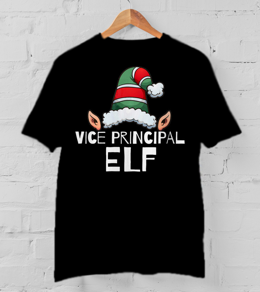 Vice Principal Elf Funny Christmas Holiday T-Shirt