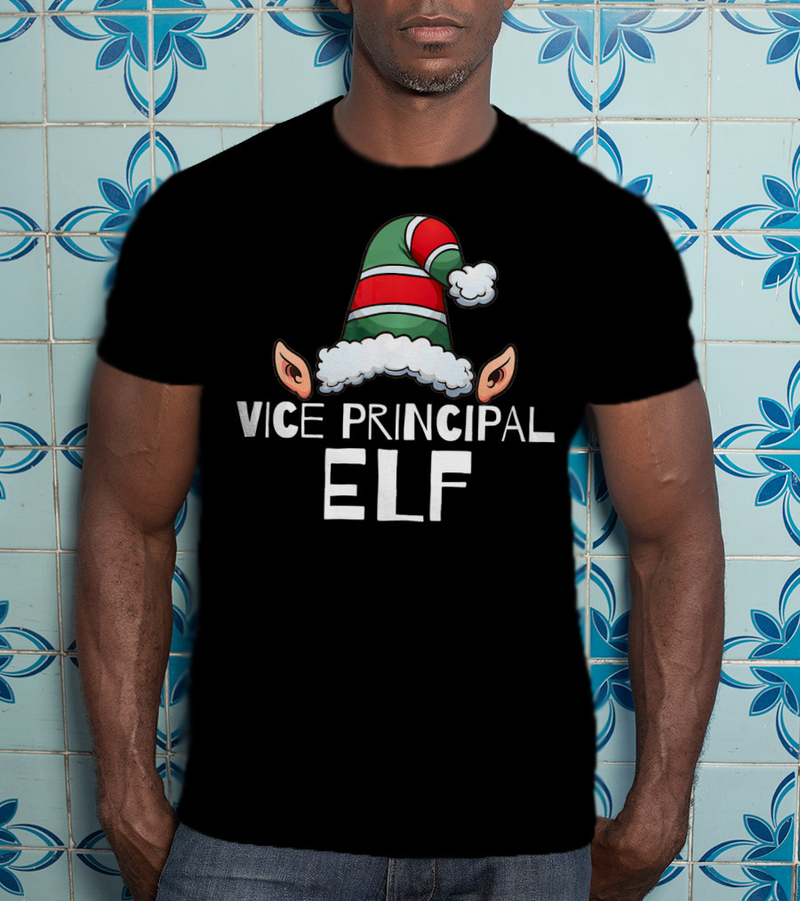 Vice Principal Elf Funny Christmas Holiday T-Shirt