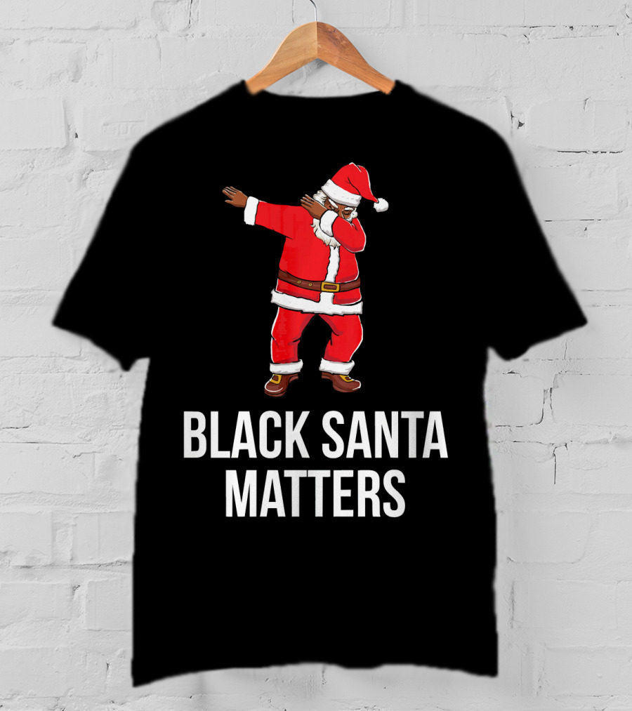 Black Santa Matters Dabbing Santa T-Shirt