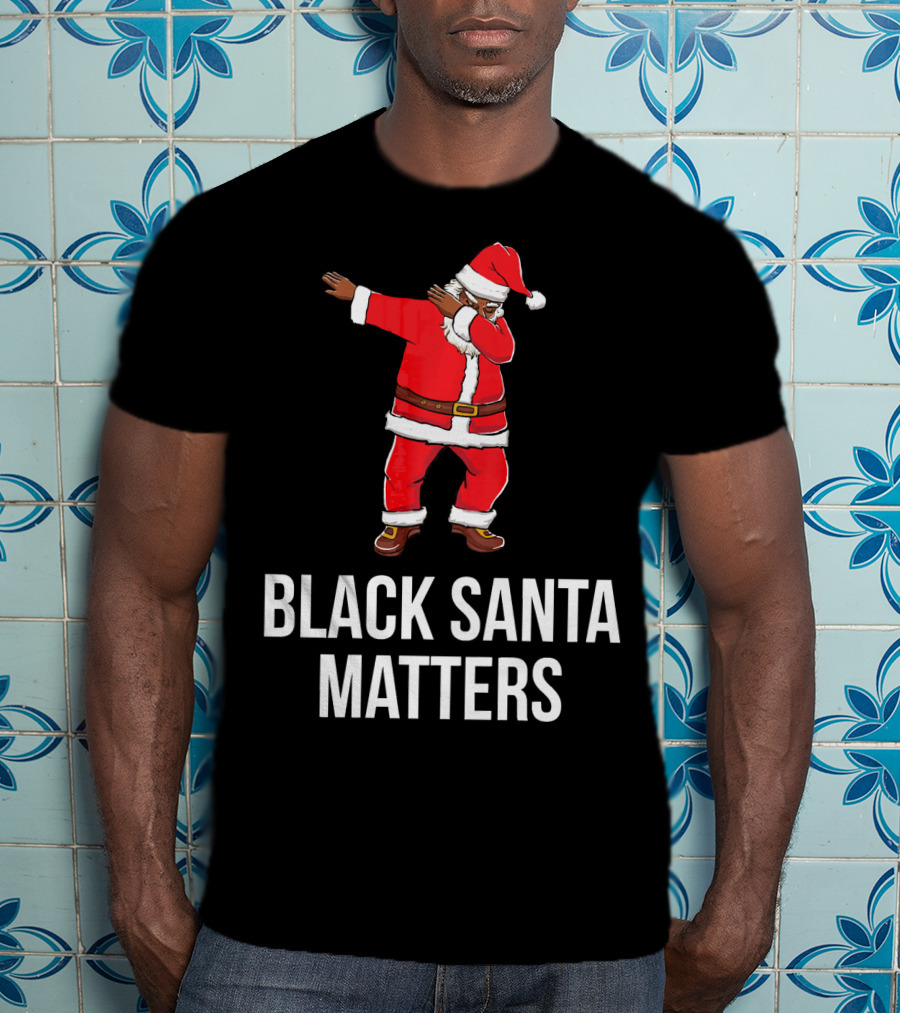 Black Santa Matters Dabbing Santa T-Shirt