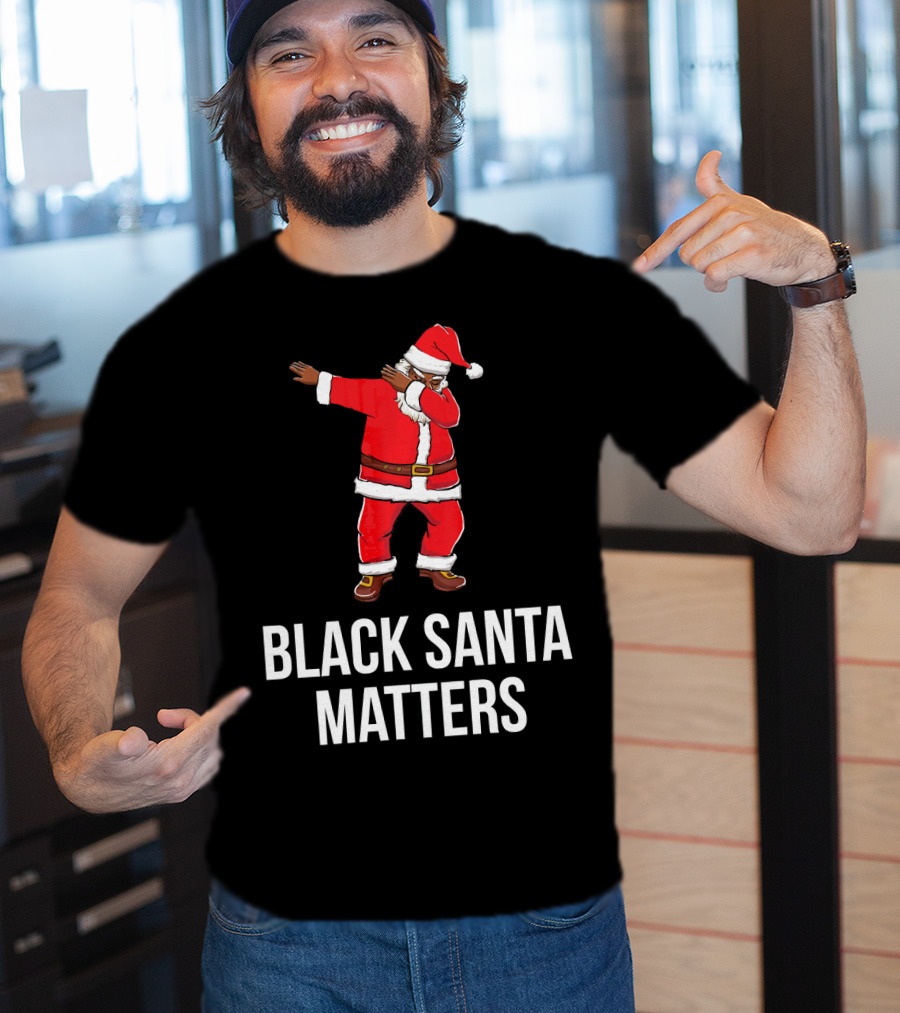 Black Santa Matters Dabbing Santa T-Shirt