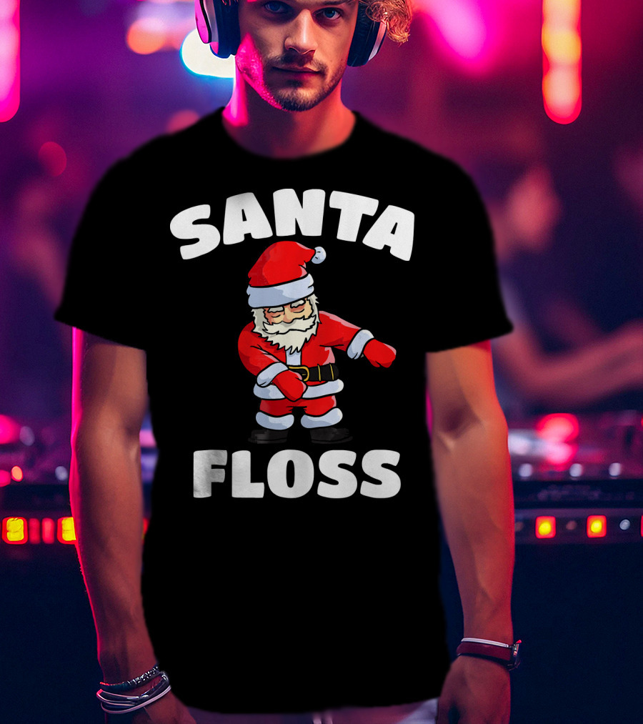 Santa Floss Dance Christmas Moves T-Shirt