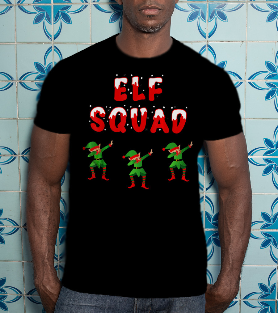 Elf Squad Funny Christmas Dabb T-Shirt