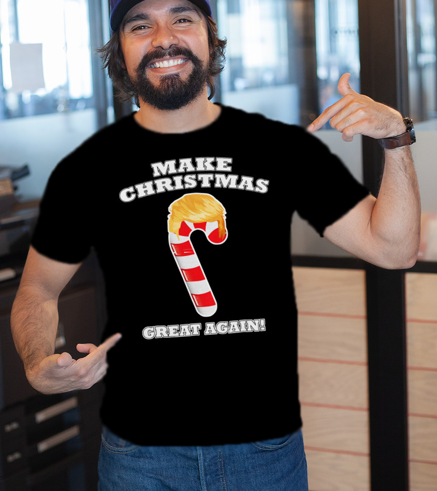 Make Christmas Great Again Candy Cane Holiday T-Shirt
