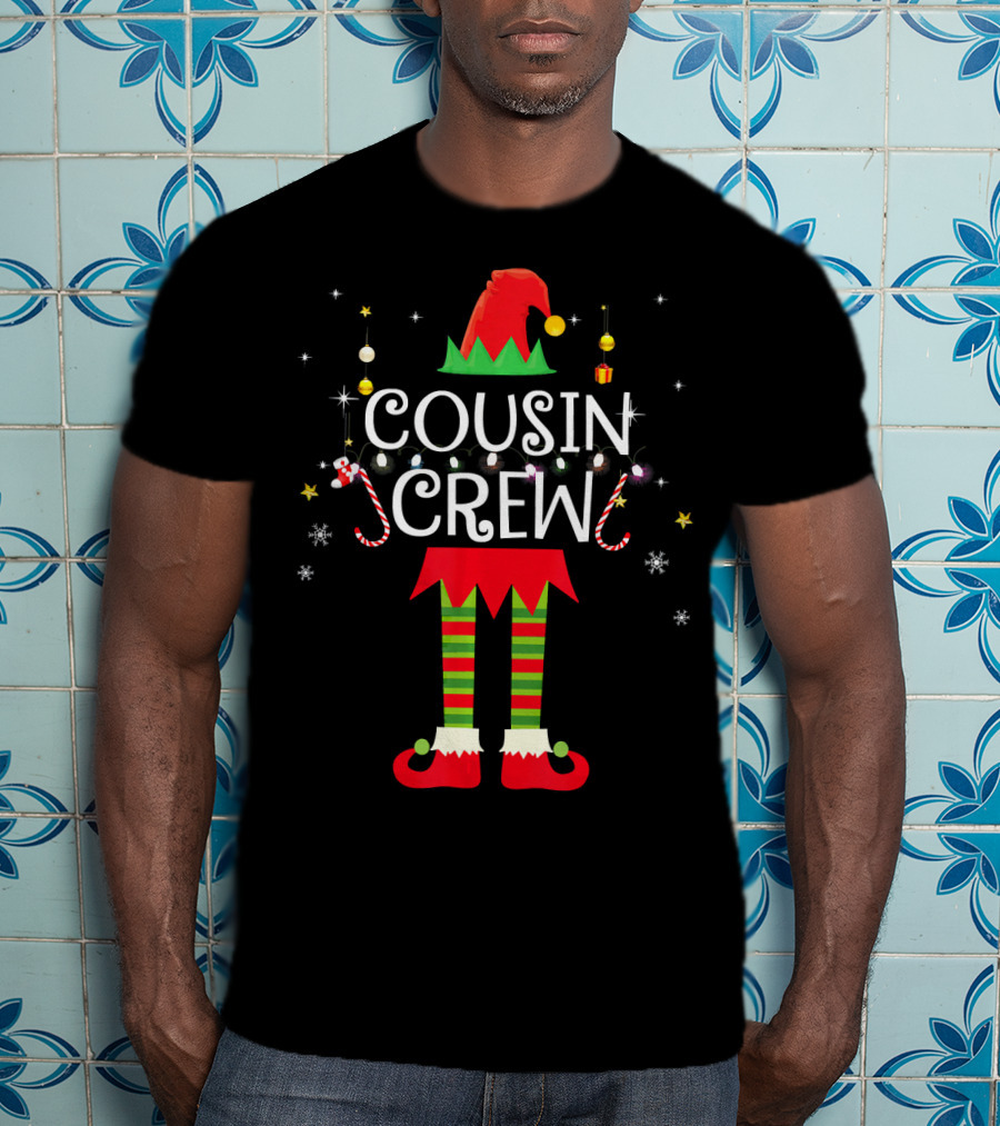 Cousin Crew Elf Holiday Matching Family T-Shirt