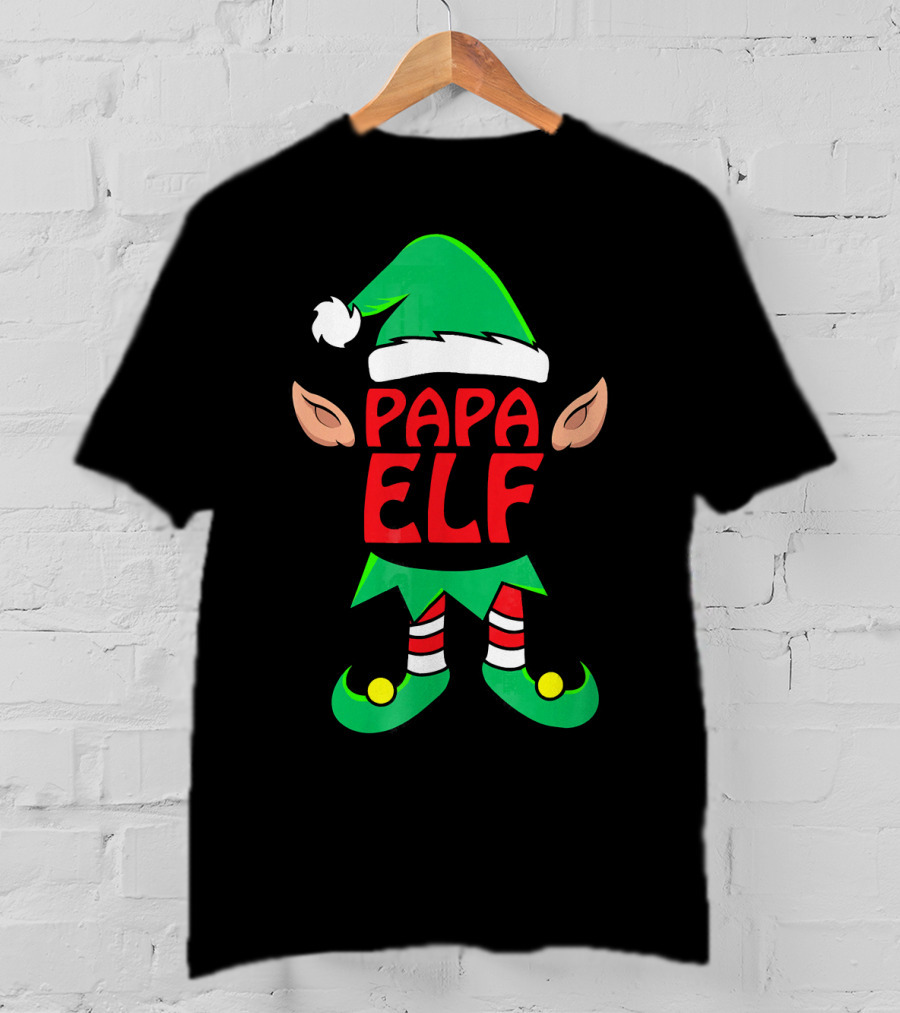 Papa ELF Family Christmas Costume T-Shirt