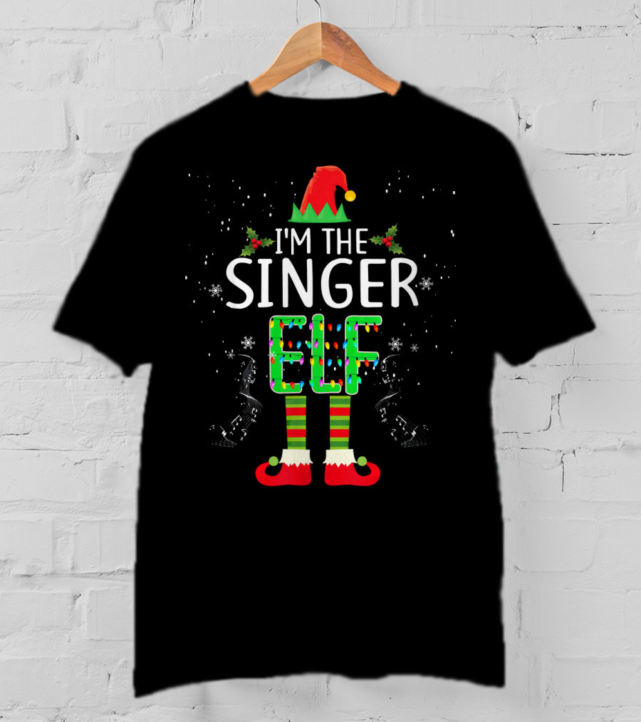 I'm The Singer Elf Christmas Family Group Matching T-Shirt